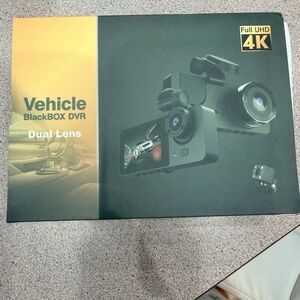 Dual Lens Vehicle DVR - Black
